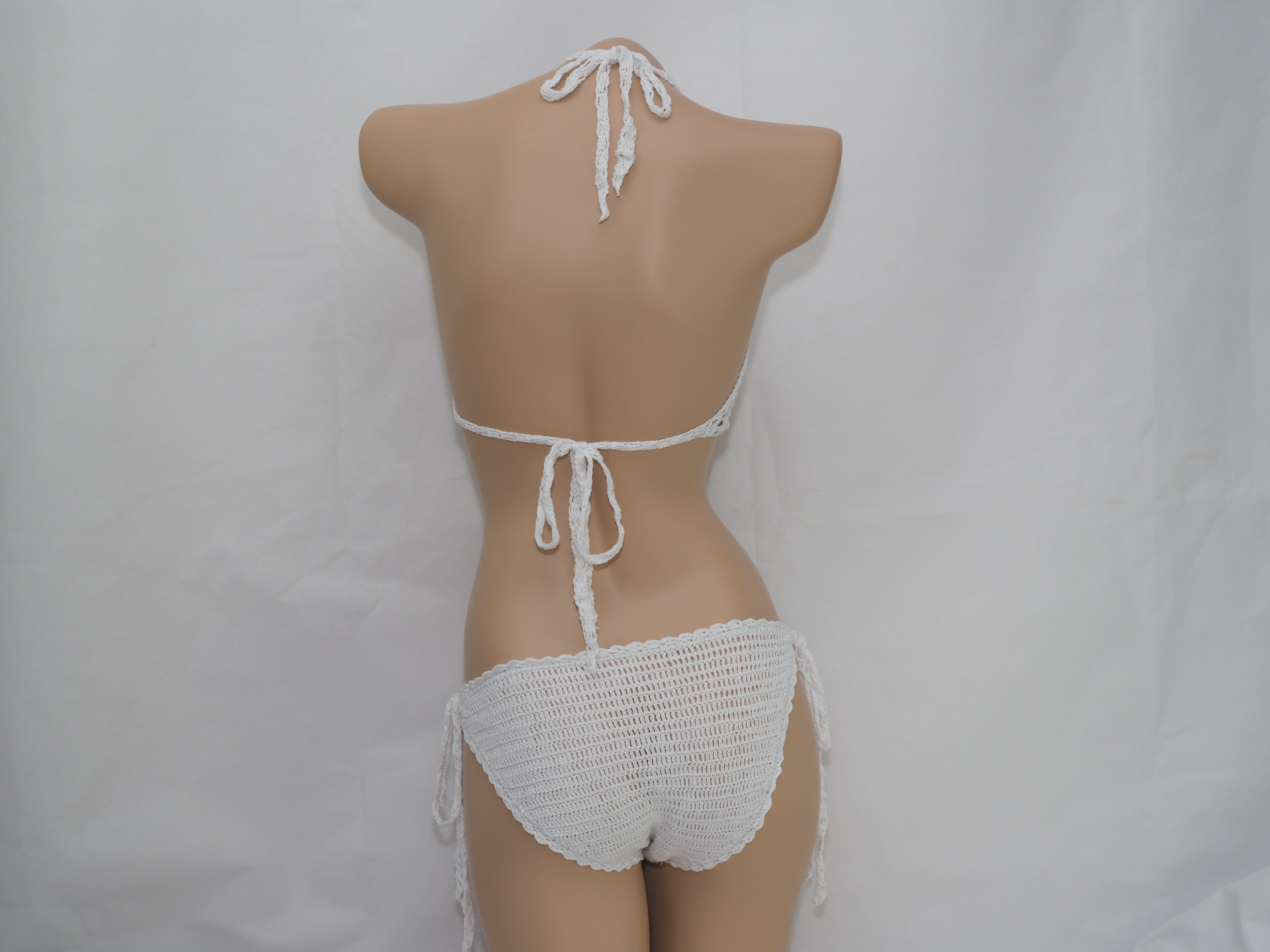 Triangle Tassel Bikini Crocheted Swimwear Sexy Knitting Bikini Bella Mia
